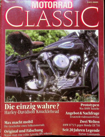 Deckblatt Motorrad Classic (01/1987)